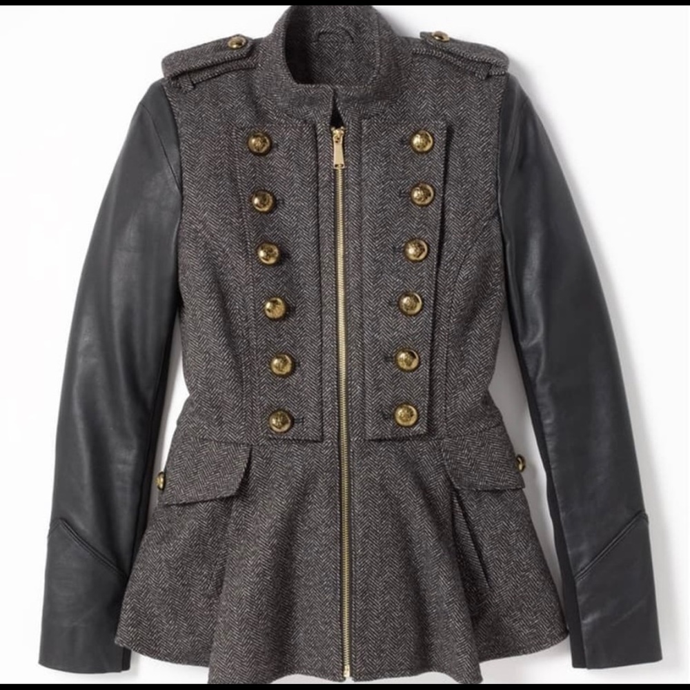 BCBGeneration Tweed Military Jacket - Size L